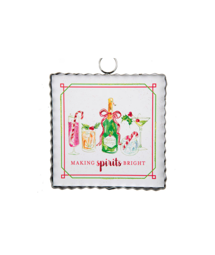 Mini "Making Spirits Bright" Charm