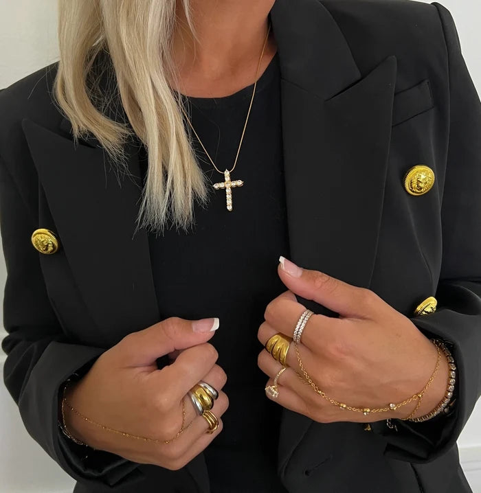 More Than A Diamond Cross Necklace
