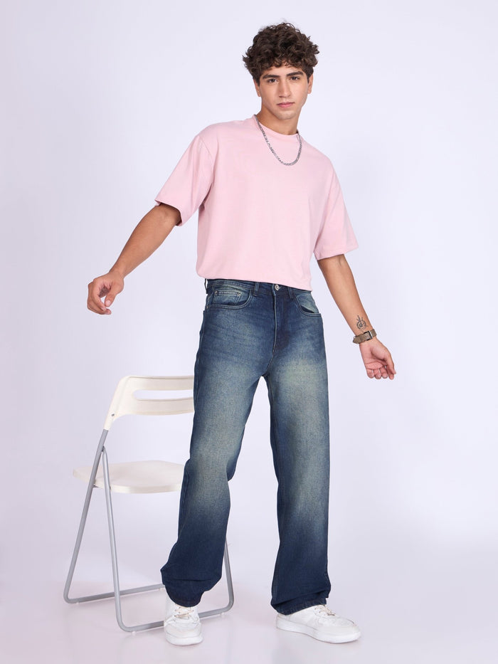 Men's Straight Fit Jeans in dark Blue