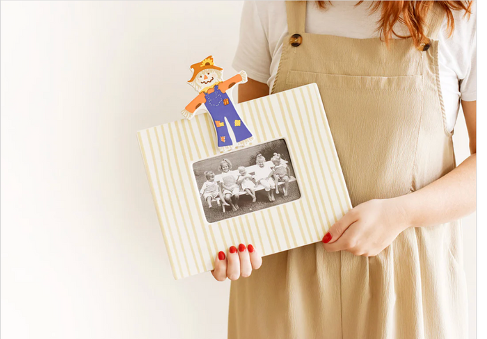 Neutral Skinny Stripe Mini Rectangle Frame