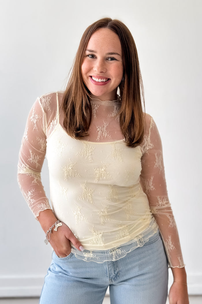 Obsessed With Lace Top