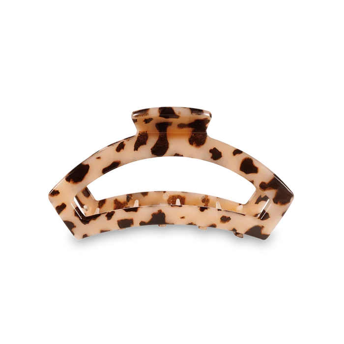 Open Blonde Tortoise Medium Teletie Hair Clip