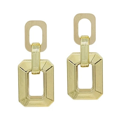 Open Rectangle Earring