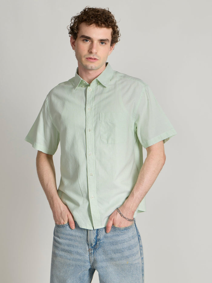 Men's Striped shirt in green