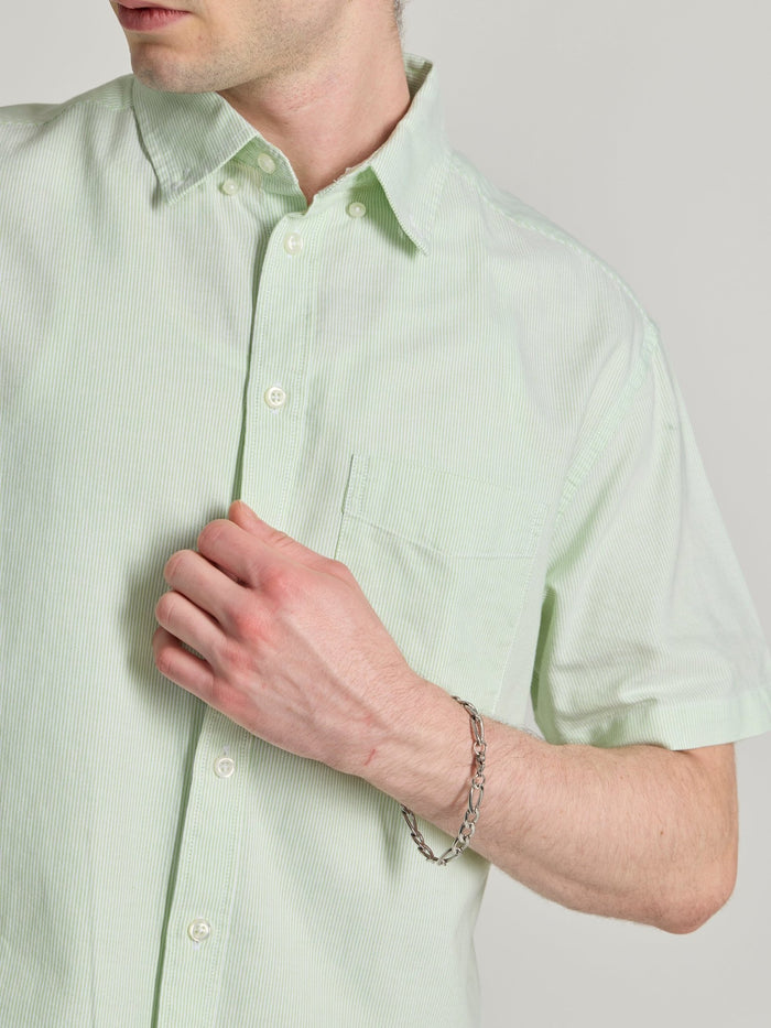 Men's Striped shirt in green