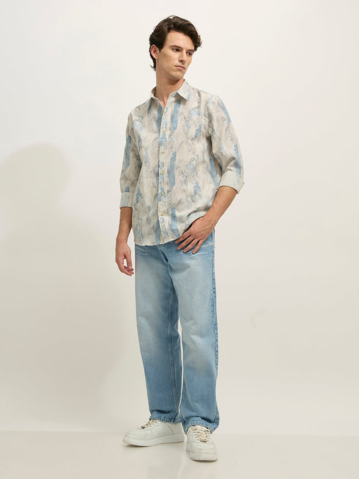 men's Ott - Relaxed Fit Jeans in Blue Shade