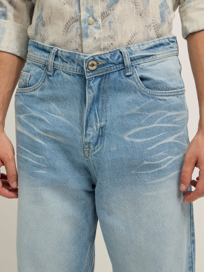 men's Ott - Relaxed Fit Jeans in Blue Shade