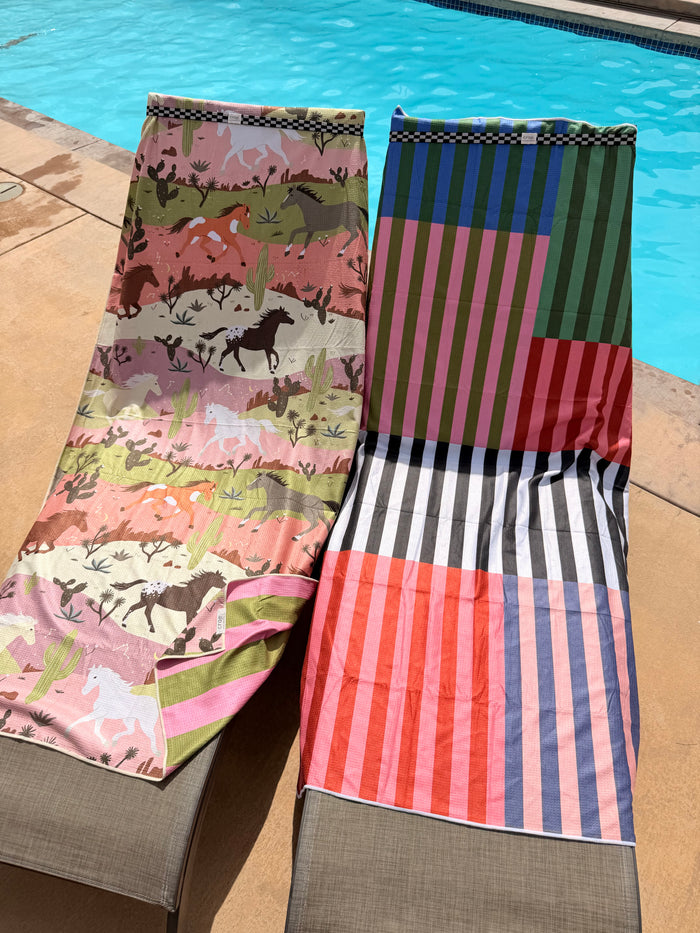 Palette Play Pool Towel: Reversible