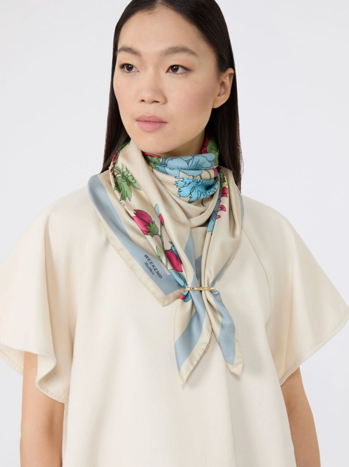 Pattern Silk Scarf