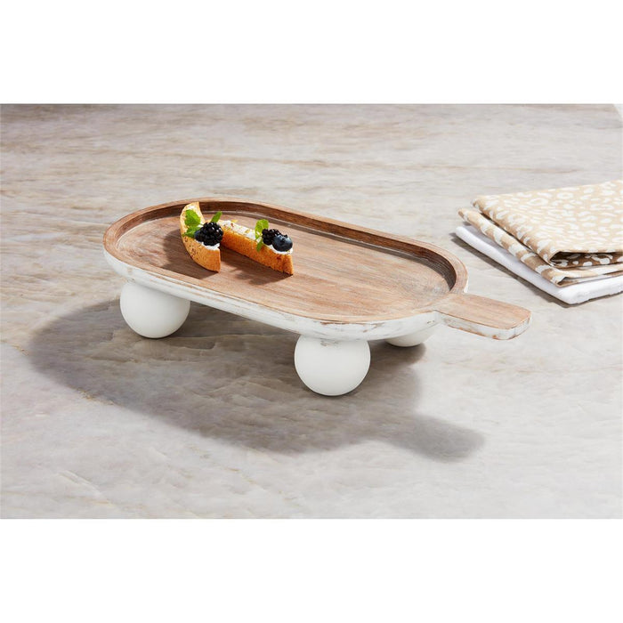Pedestal Board With Beaded Feet