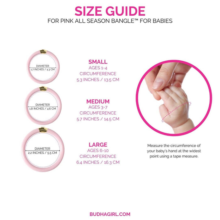 Pink All Season Bangle™ (ASB™) for Babies