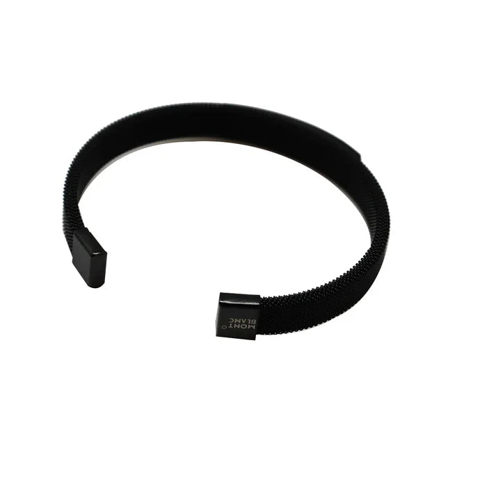 Premium Black Mesh Cuff Bracelet for Men BR-2704