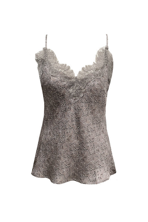 Printed Claire Cami Taupe