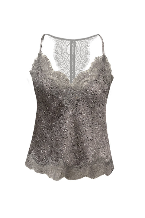 Printed Lucy Cami Taupe