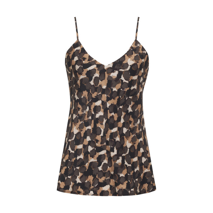 Printed Silk Cami Earth Blend