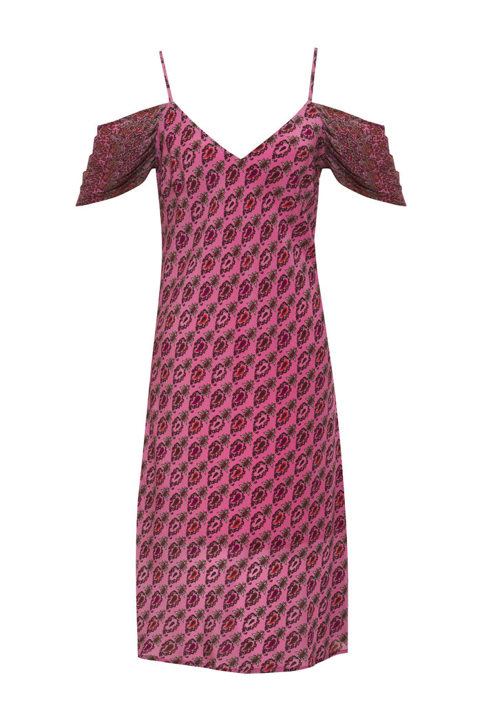 Provence Noa Mid Length Slip Dress Pink