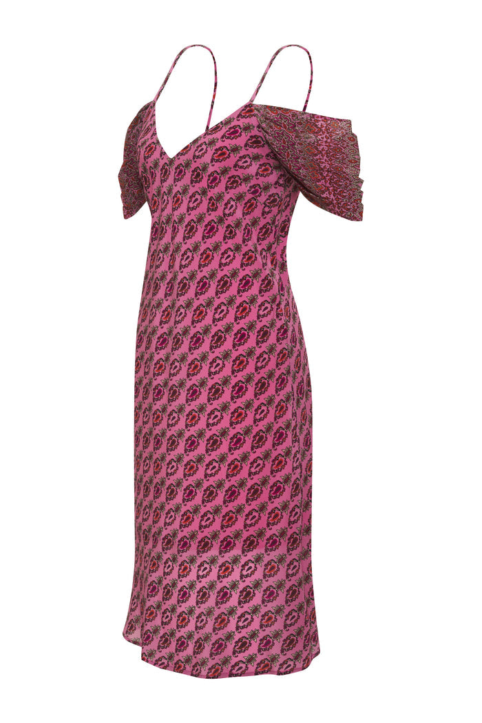 Provence Noa Mid Length Slip Dress Pink