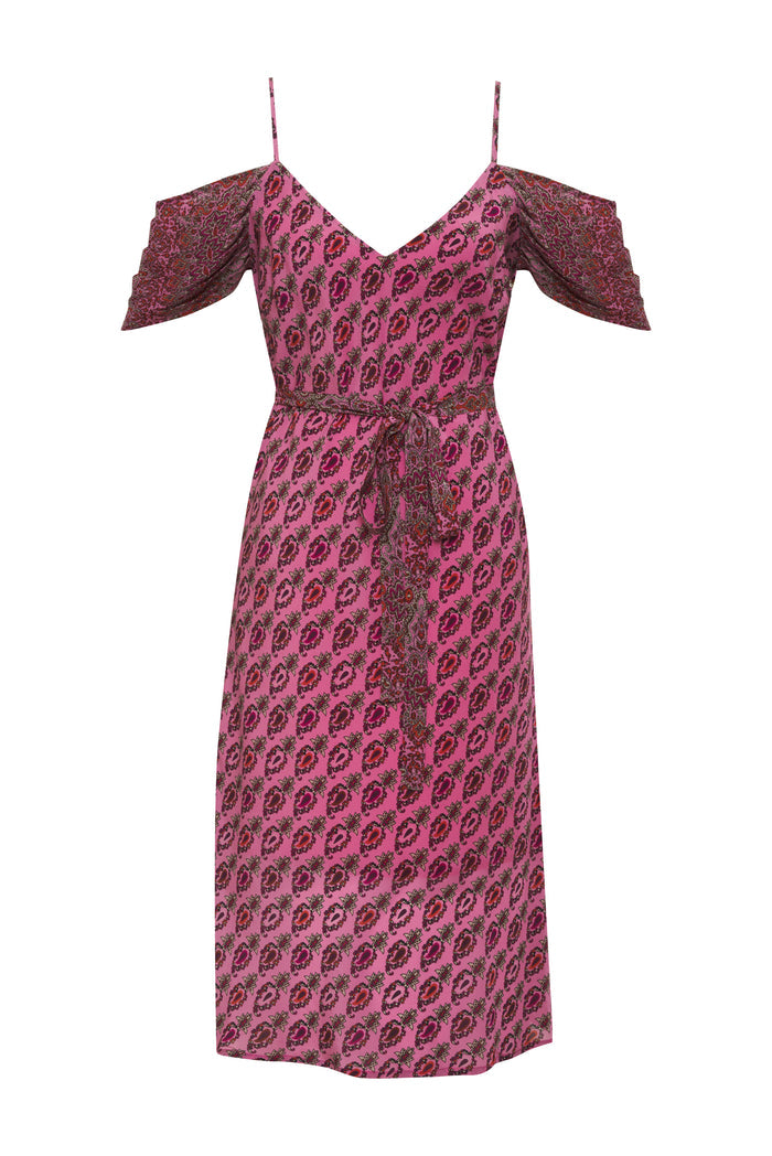 Provence Noa Mid Length Slip Dress Pink
