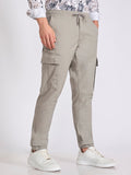 Men's jogger pant in iguana green with elasticated drawstring