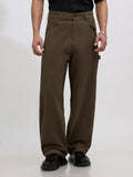 men's army green supper baggy fit from cotton and lycra blend.