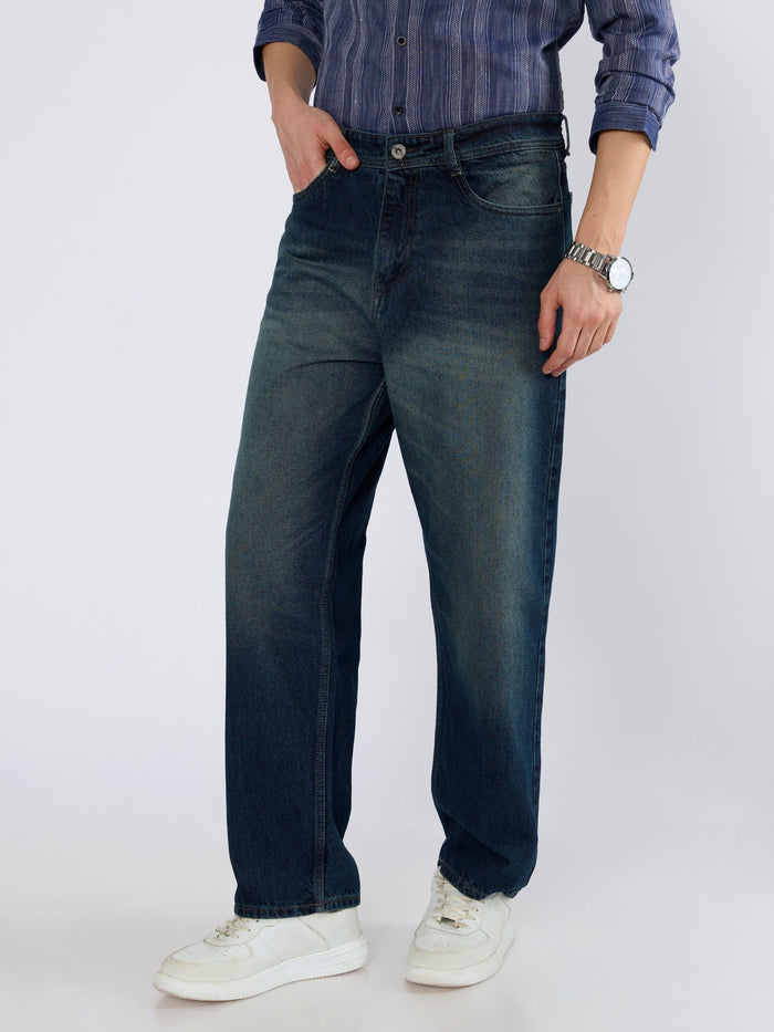 Raast - Relaxed Fit Jeans - Dark Blue Shade