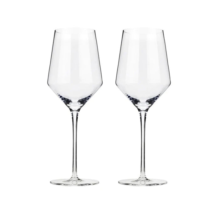 Raye™ Angled Crystal Chardonnay Glass Set