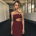 Reny Dress - Maroon