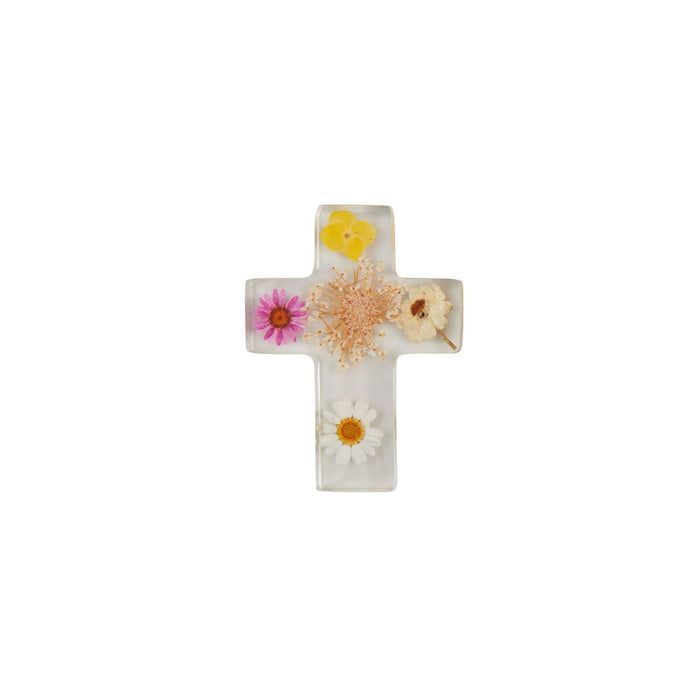 Resin Dried Flower Cross