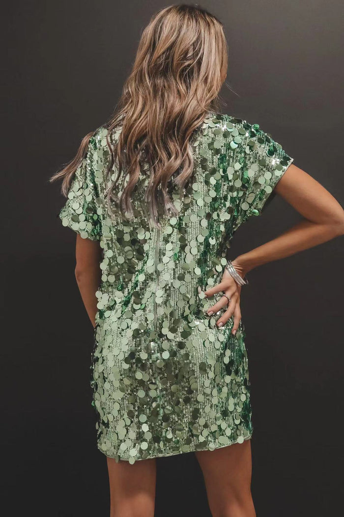 Retro Party Dress - Green