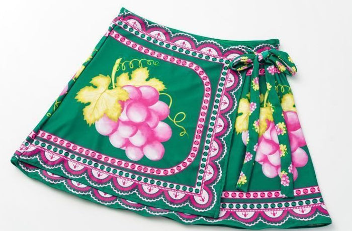 Retro Ruffle - Short Skirt - Green