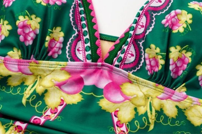 Retro Swimsuit - Green