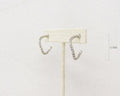 Rhinestone Half Hoop Earring