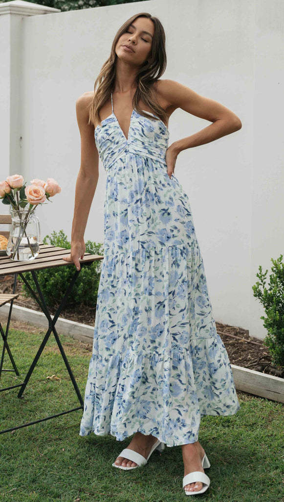 River Maxi Dress - Blue