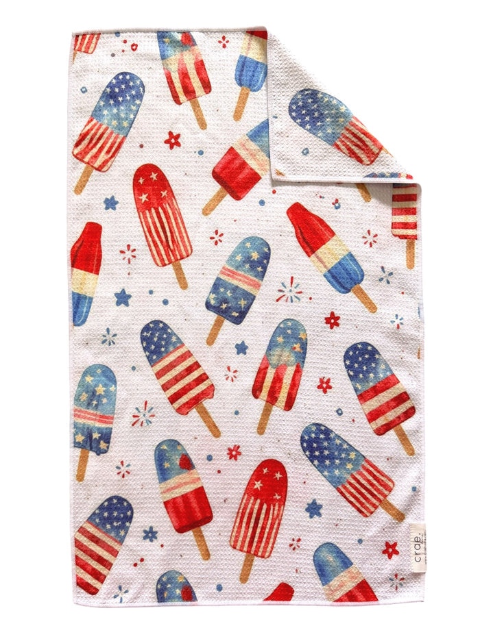 Rocket Party Pop: Double-Sided Hand Towel