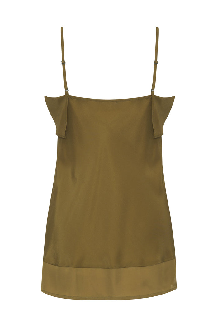 Romy Sheer Bottom Cami Chartreuse