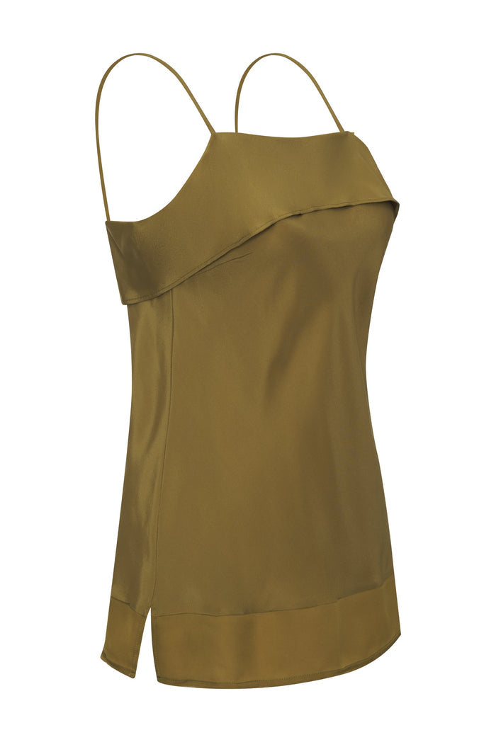 Romy Sheer Bottom Cami Chartreuse