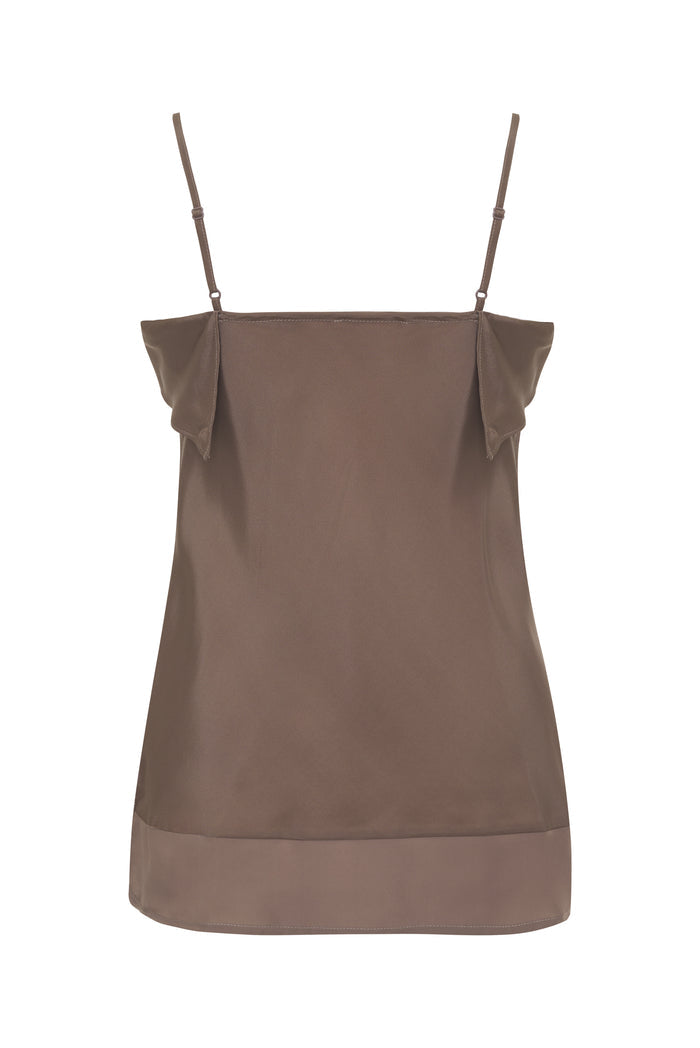 Romy Sheer Bottom Cami Taupe
