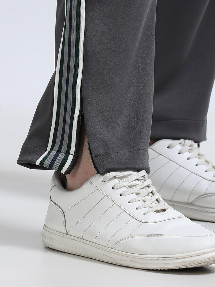 premium Stripped track pants with zippered bottoms
track pants for men
daily wear trackpants for men
