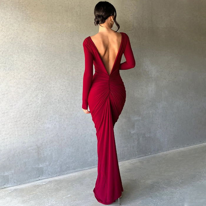 Ruby Maxi Dress - Maroon