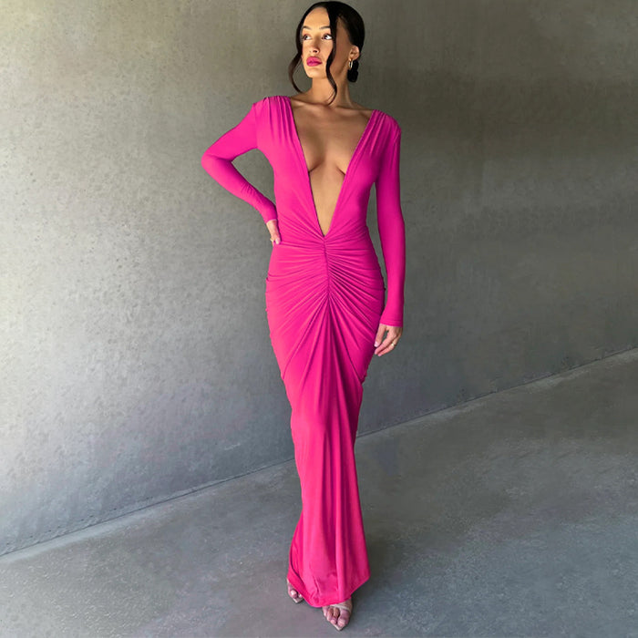 Ruby Maxi Dress - Rose Red