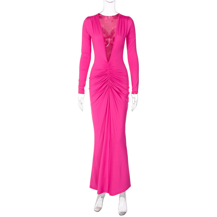 Ruby Maxi Dress - Rose Red