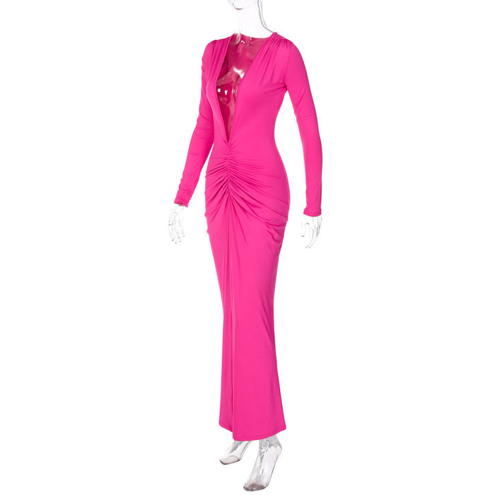 Ruby Maxi Dress - Rose Red