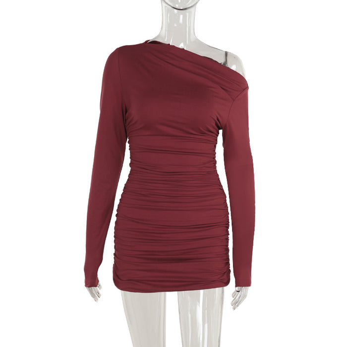 Ruby Radiance Dress-Maroon