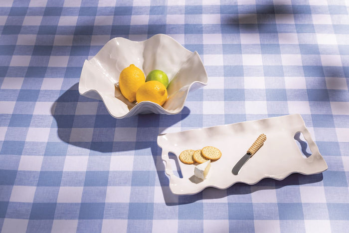 Ruffled Melamine Serving Tray
