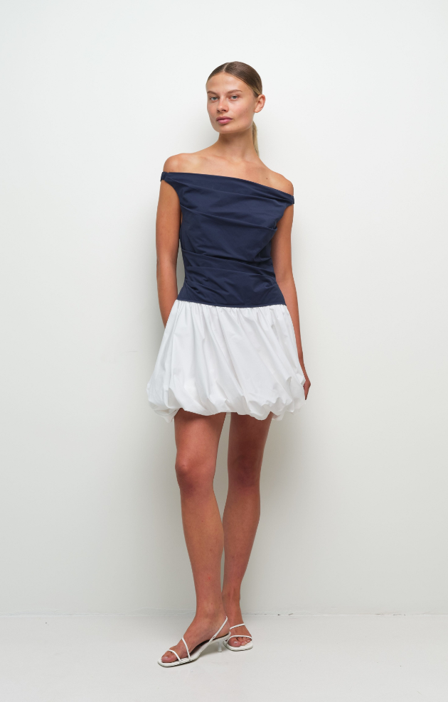 Salina Cotton Bubble Mini Dress