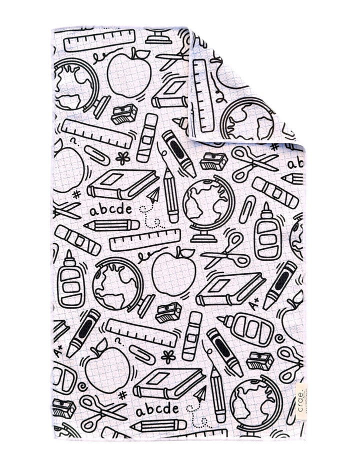 School Daze: Double-Sided Hand Towel