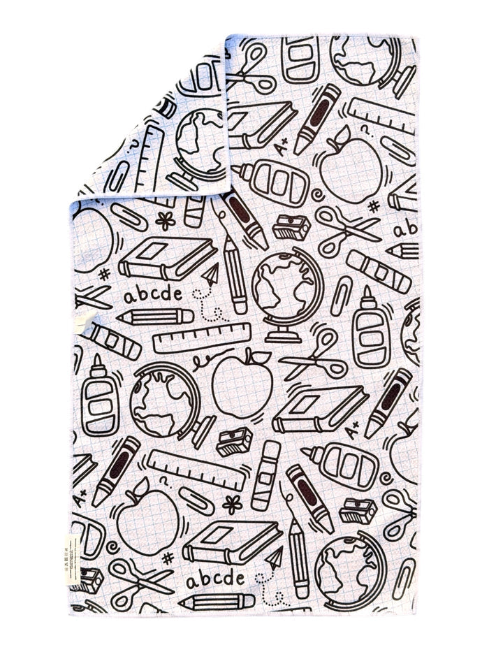 School Daze: Double-Sided Hand Towel