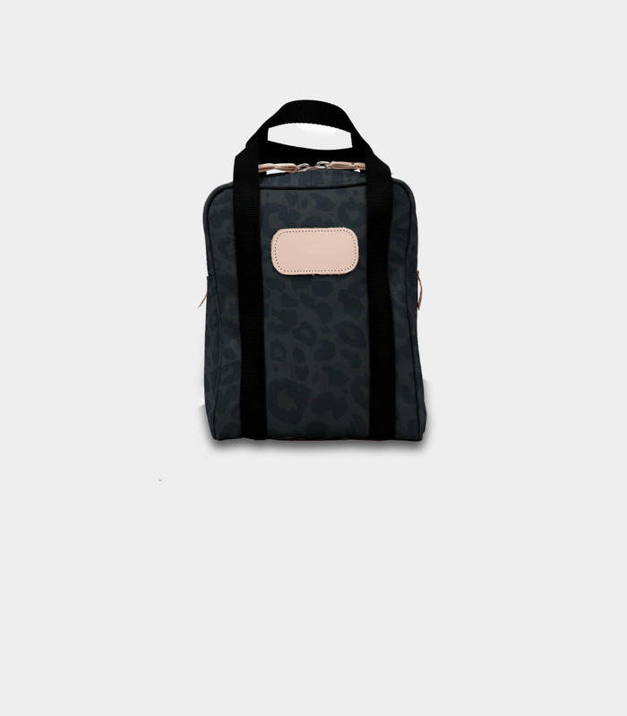 Dark Leopard Coated Canvas