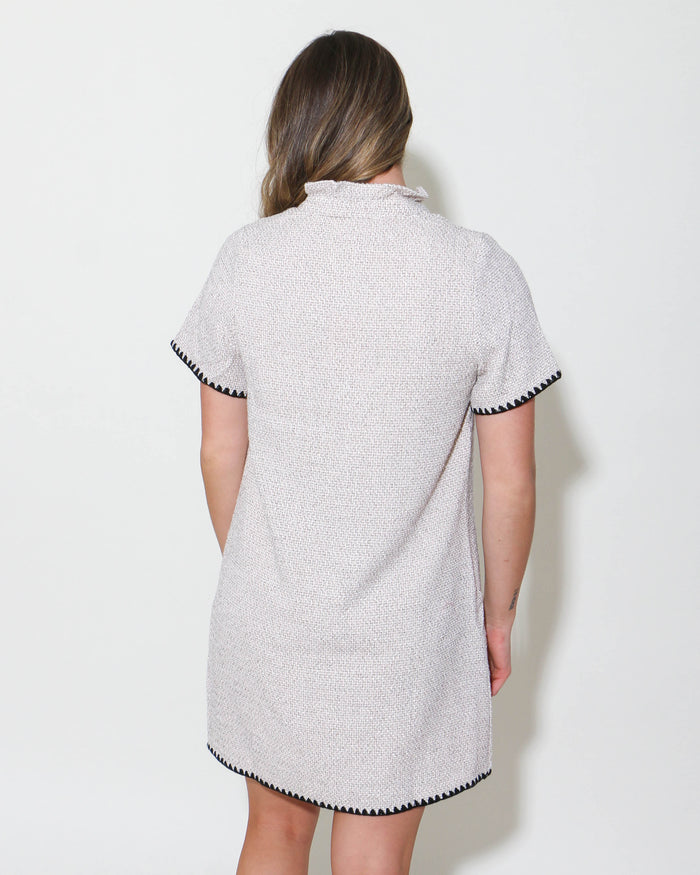 Short Sleeve Dress in Cream