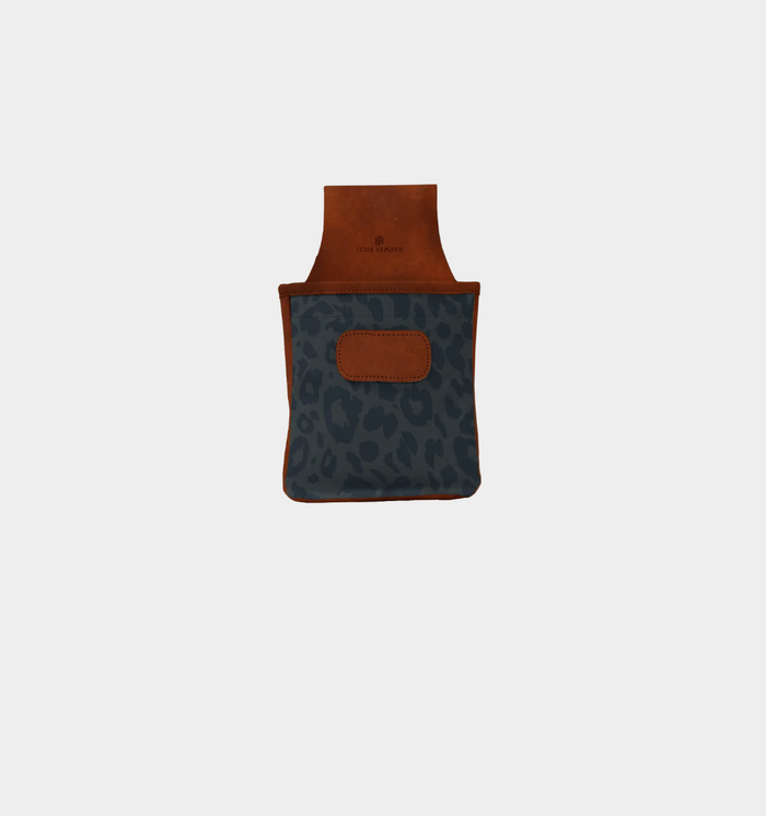 Dark Leopard Coated Canvas